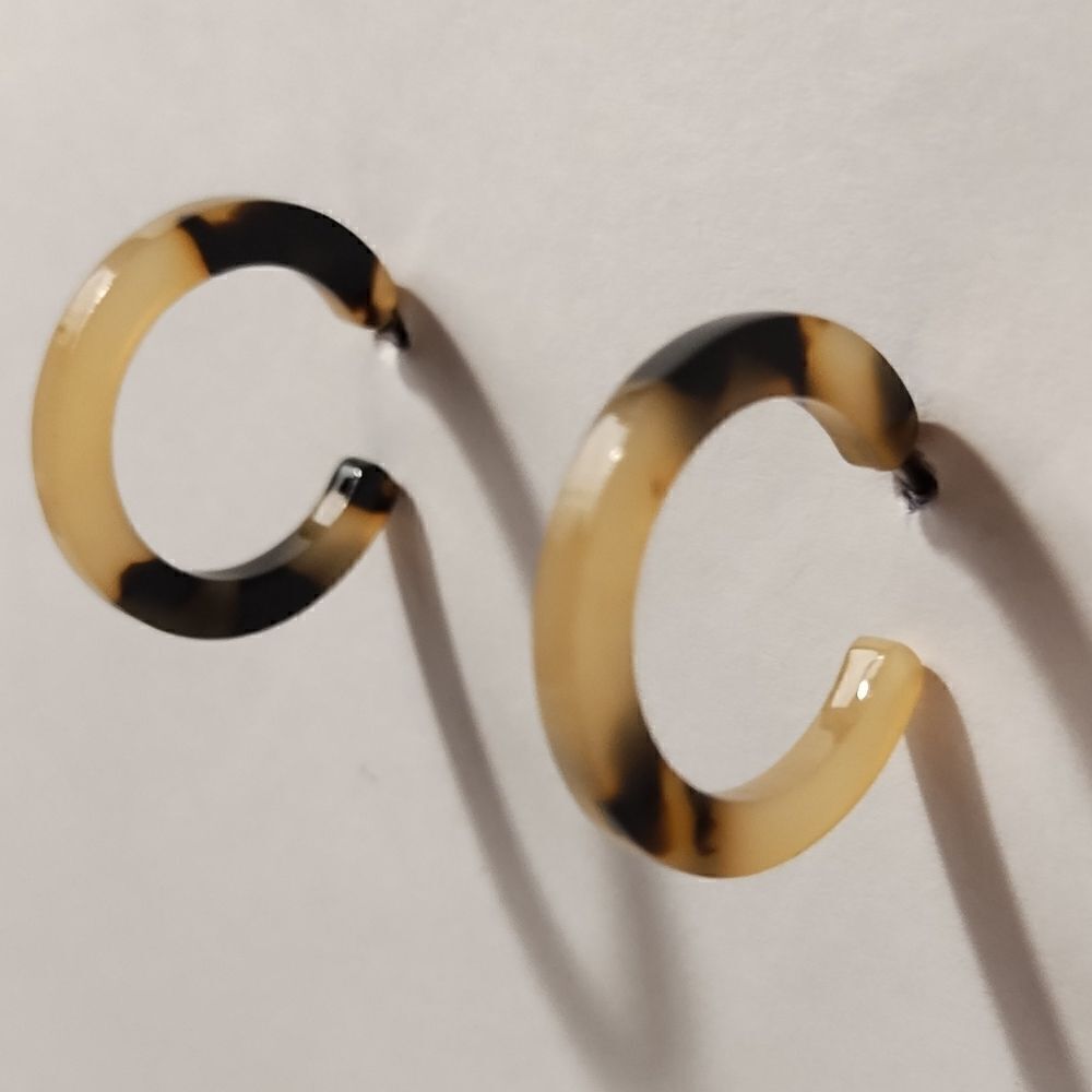 Bamboo Hoop earrings new d74‎